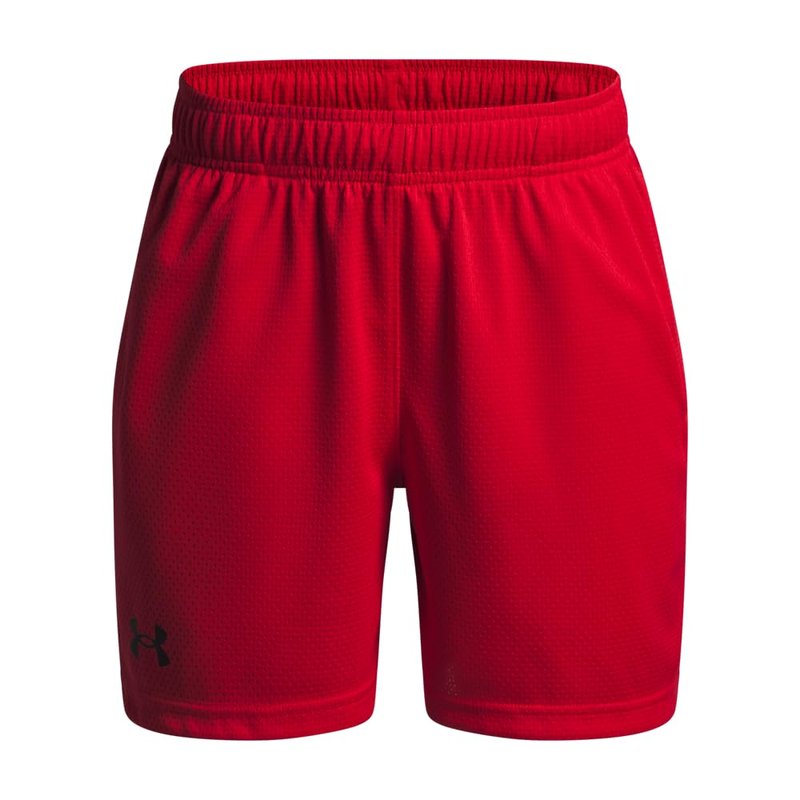 Under Armour Boys' Tech Mesh Shorts, (600) Red / / Black, X-Small