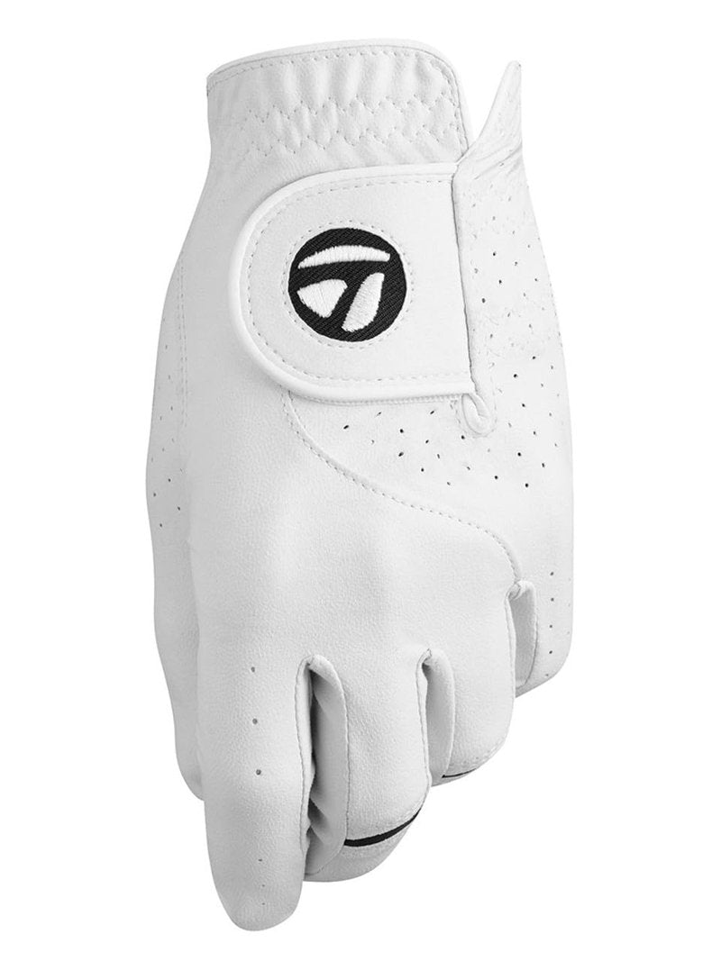 TaylorMade Golf STRATUS TECH GLOVE (WHITE, LEFT HAND, LARGE), WHITE(LARGE, WORN ON LEFT HAND)