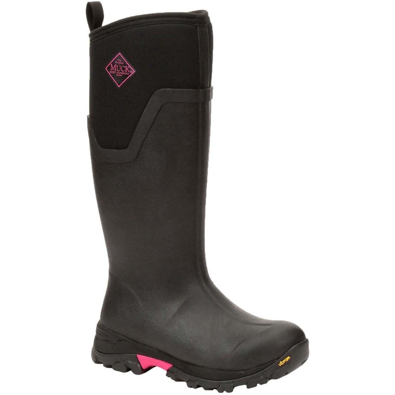 Women's Arctic Ice Tall Boot + Vibram Arctic Grip A.T., Black, Size 7(M)