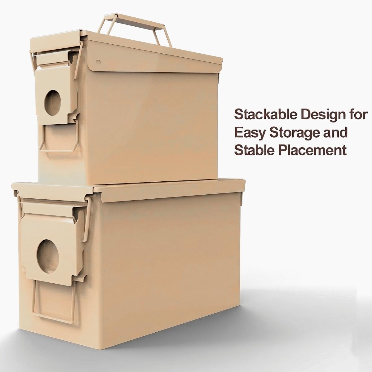 VAULITSAFE 30 & 50 Cal Ammo Can,Metal Ammo Box for Ammunition
