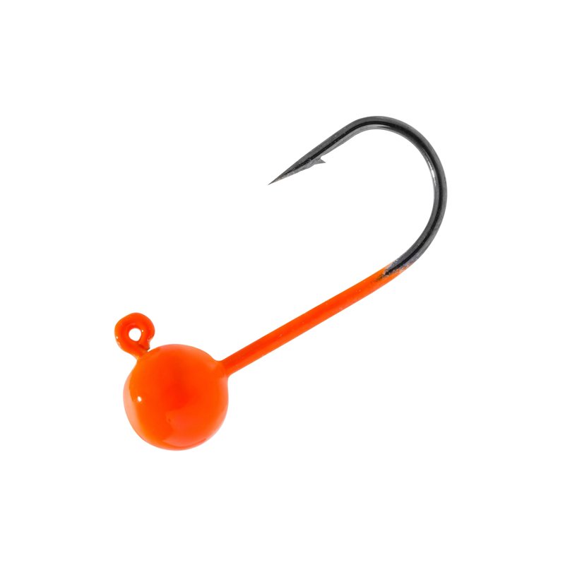 Temorah Fly Tying Jig Heads (Fluorescent Orange, 1/16 OZ 50PCS)