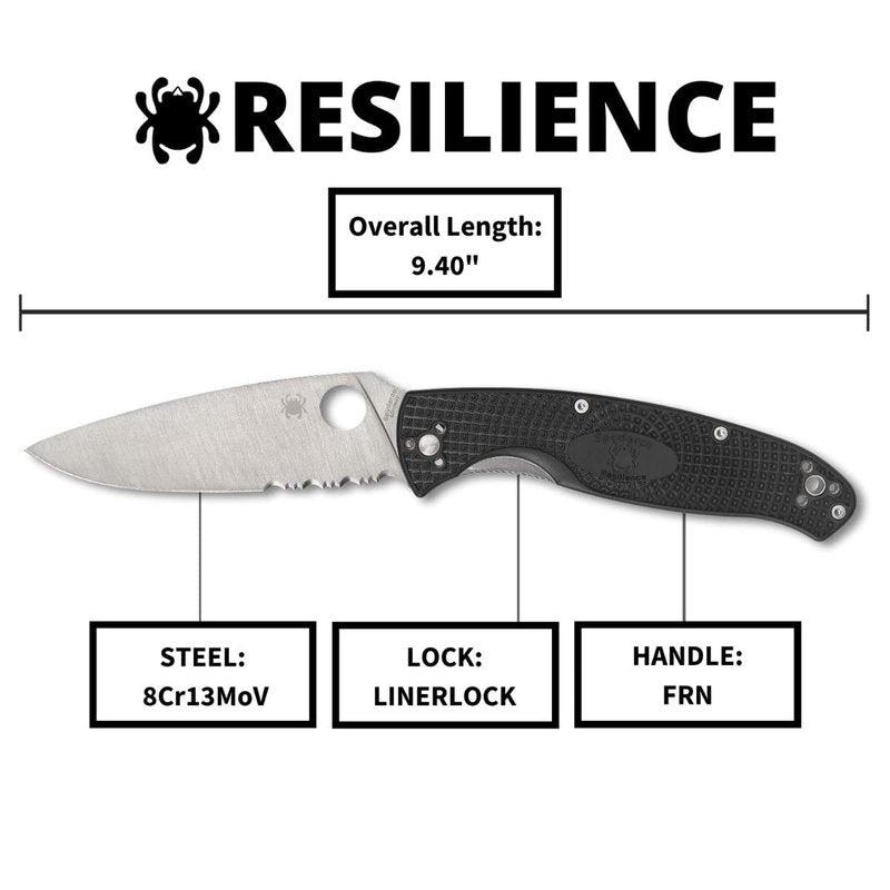 Spyderco C142PSBK Resilience Lightweight