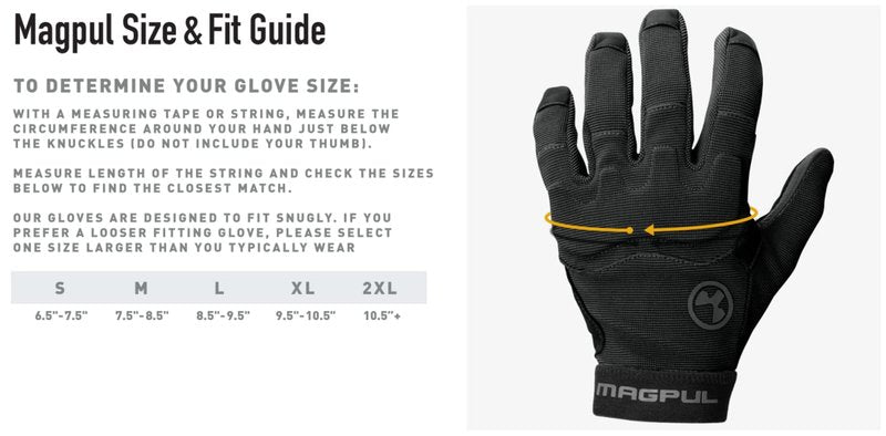 Magpul Patrol Glove 2.0 Lightweight Tactical Leather Gloves, Coyote, Large