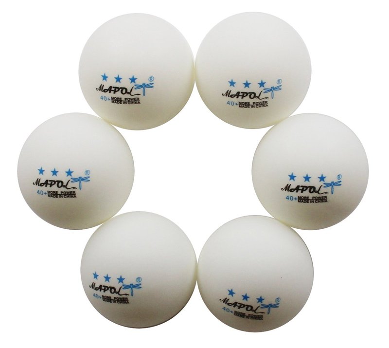 MAPOL 50 White 3-Star Table Tennis Ball Premium Training Ping Pong Balls