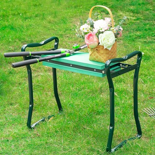 Backyard Expressions Garden Kneeler - Multi-Functional Gardening Seat and Kneeler