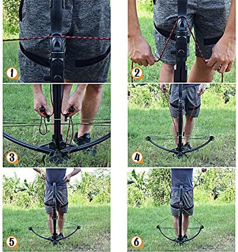 Crossbow Cocking Device - Double Handle Rope Cocker Tool for Easy Hunting | Fits All Crossbows
