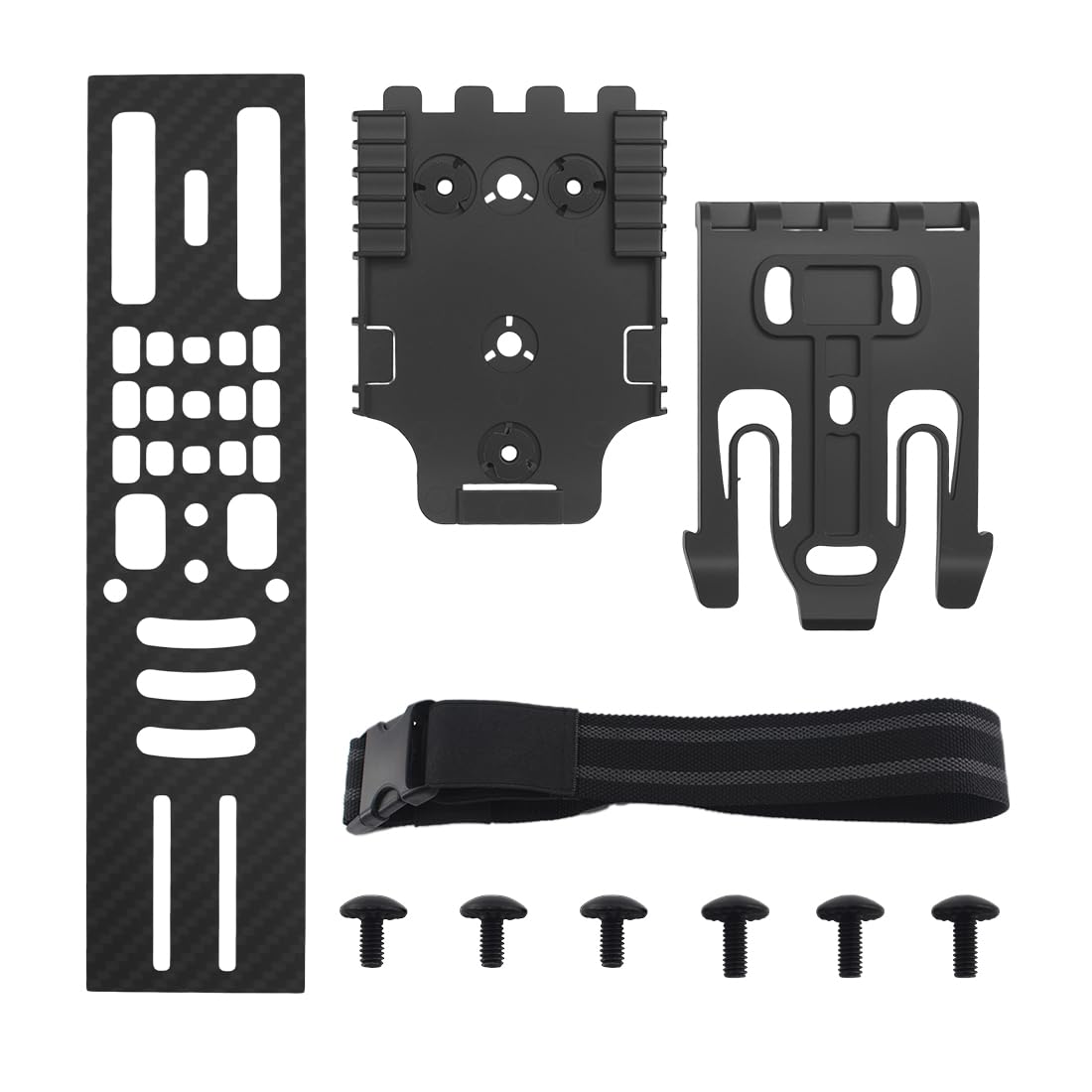 QLS Quick Locking System Kit,Tactical Modular Holster Adapter with QLS kit,Drop Leg Holster Adapter Mount with Locking Fork and Receiver Plate