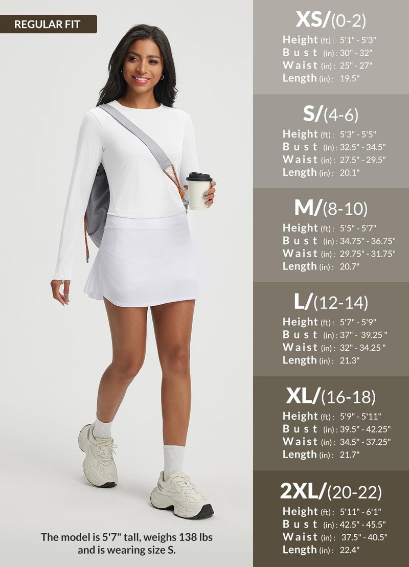 baleaf Women's UPF 50+ Long Sleeve Sun Shirts Crop Rash Guard UV Workout Tops SPF Slim Fit Lightweight Athletic Hiking White XS