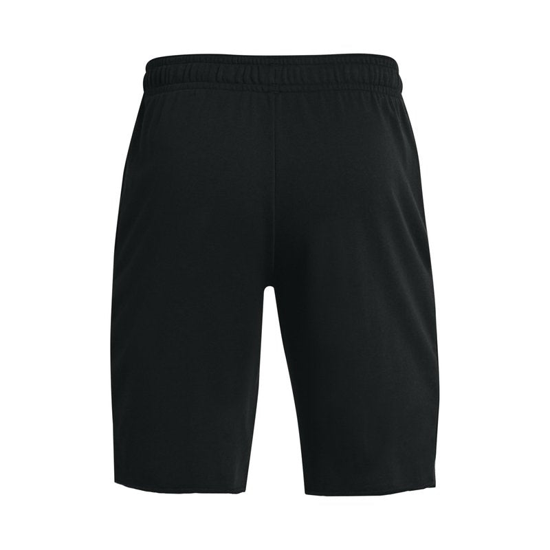 Under Armour Mens Rival Terry Shorts , Black (001)/Onyx White , Small
