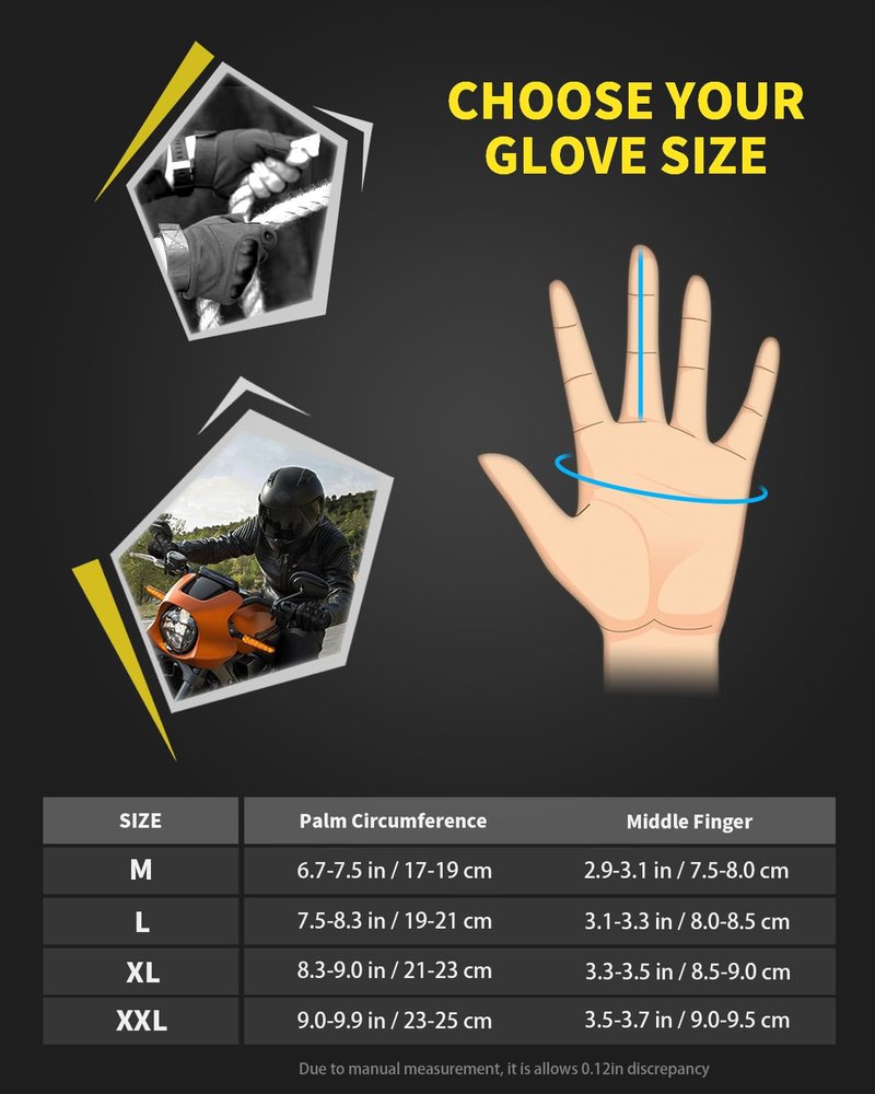 Liovoras Tactical Gloves for Men, Shooting Motorcycle Gloves Hard Shell Knuckle Protection Leather Palm for Riding Airsoft Paintball Climbing Training - Tan, Size M
