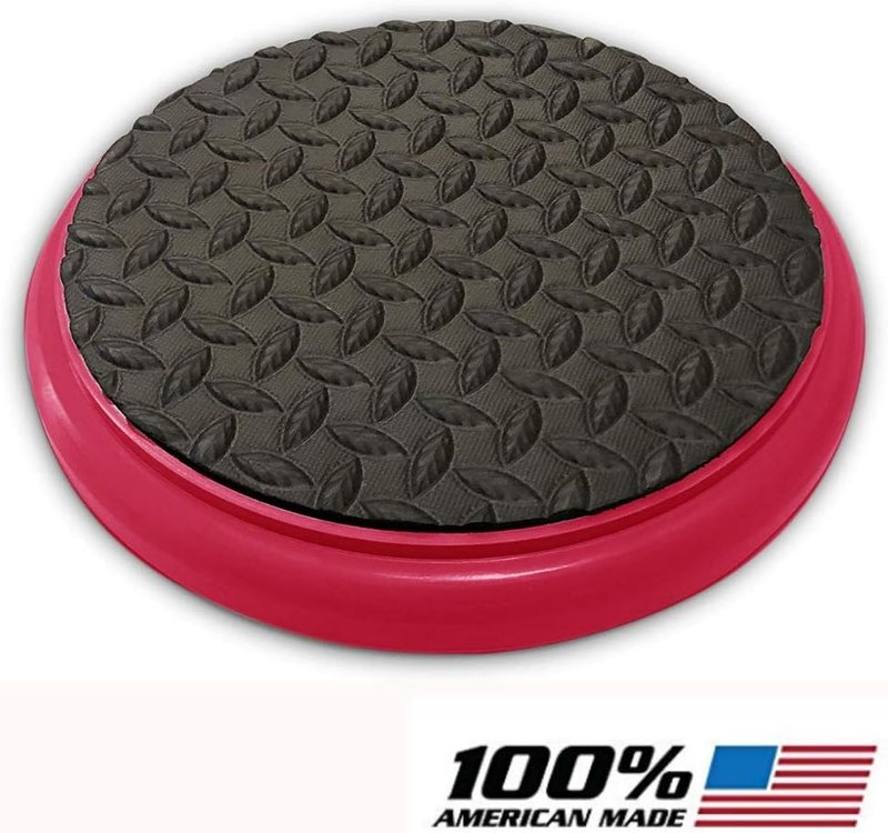 Padded Bucket Lid - Diamond Pad with Red Frame & Black Cushion | Durable Design for Easy Use