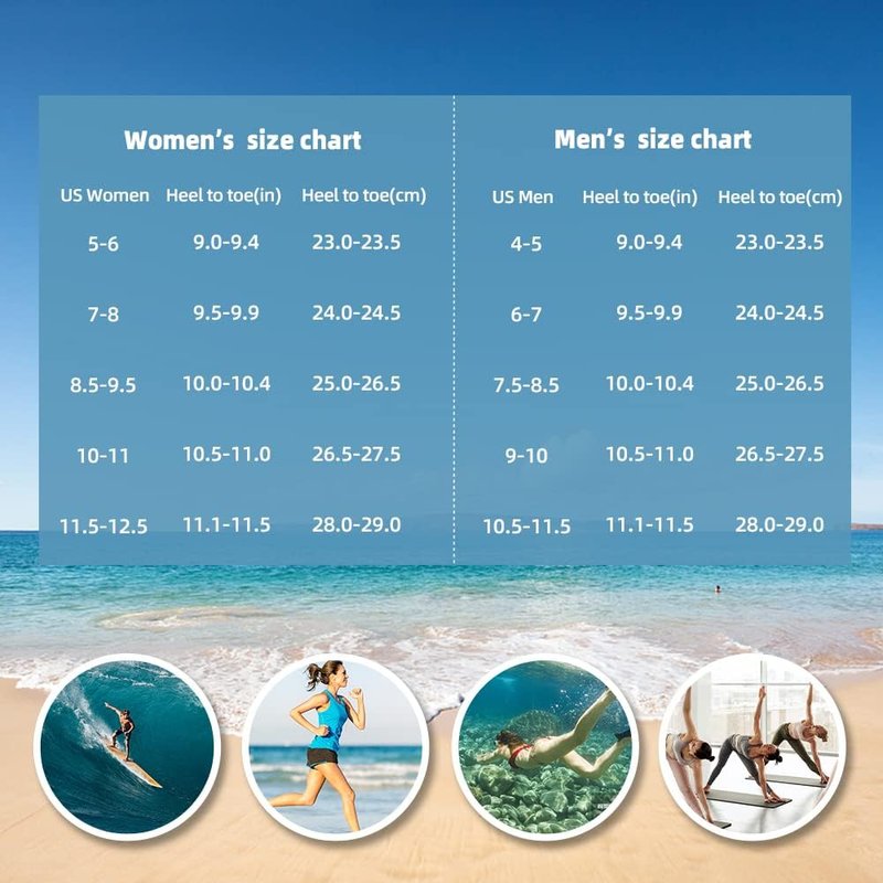 Water Shoes - Quick-Dry Aqua Socks for Swimming, Beach & Yoga | Adult & Youth Sizes Available