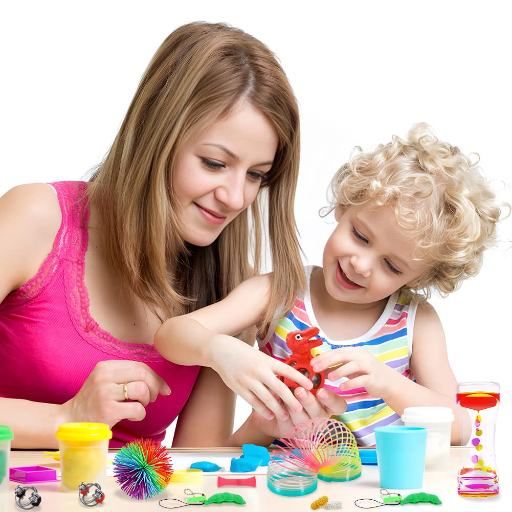 Fidget Toys, Sensory Toys for Autism ADHD People, Stress Balls Anxiety Relief, Stress Relief and Anti-Anxiety Gift for Adults, Kids Party Bag Fillers