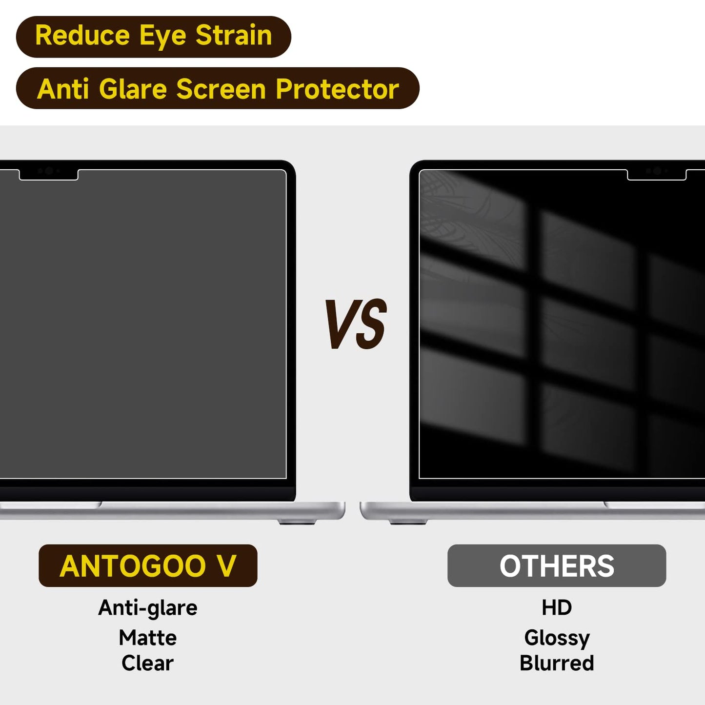 2 Pack Compatible with MacBook Air 13.6 inch Screen Protector (M2/M3/M4 Chip), Matte Anti Glare Film for MacBook Air 13'' (2022-2025)