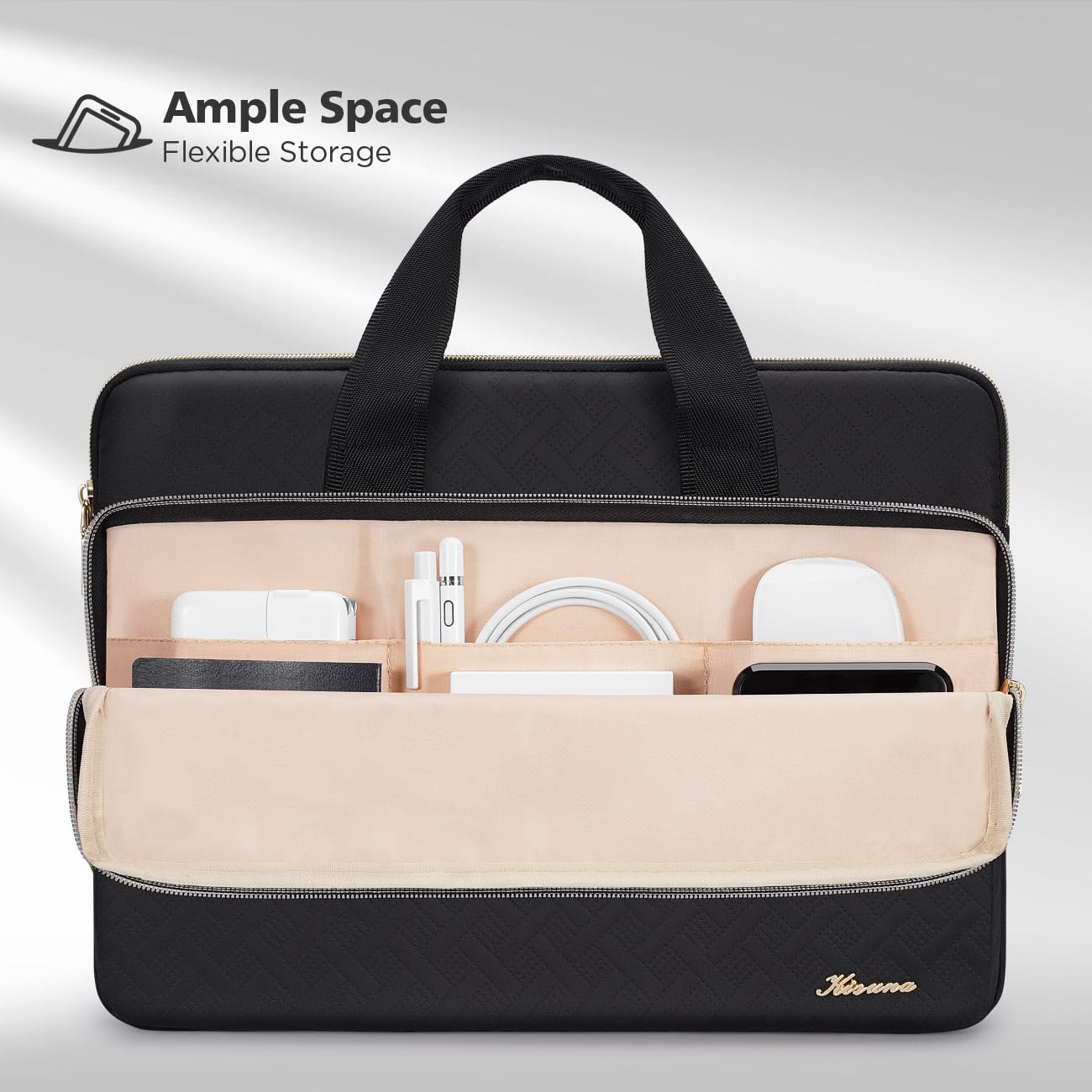 KIZUNA Laptop Sleeve Case 15.6 Inch Computer Bag Carrying Handbag for 16" MacBook Pro Air M1 M2 Max/16 Lenovo IdeaPad Flex 5i/15" IdeaPad Gaming 3i /Slim 3i /Pro 5i/HP Envy x360 15/Dell XPS 15