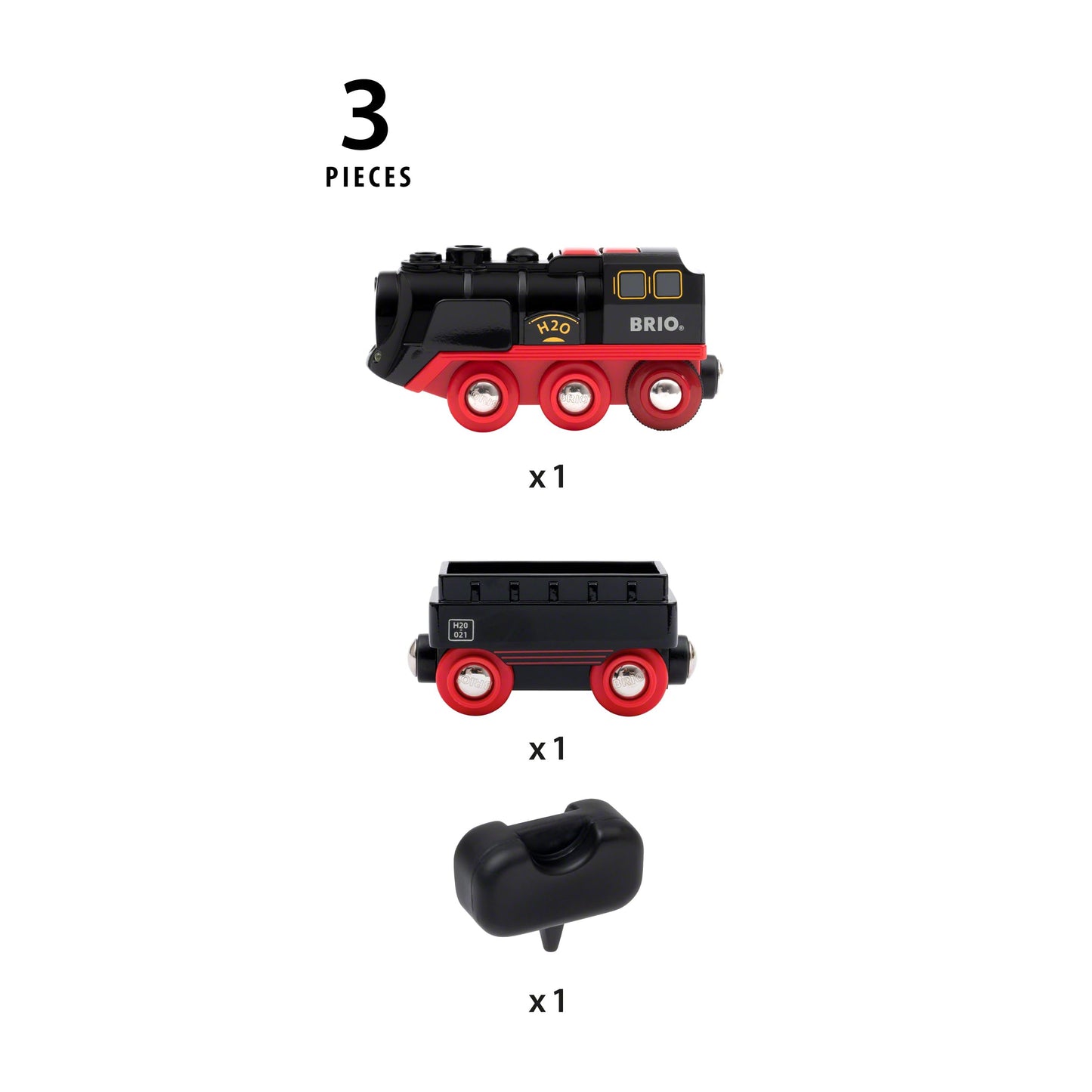BRIO World Battery Powered Steaming Toy Train Engine for Children Age 3 Years Up for Kids