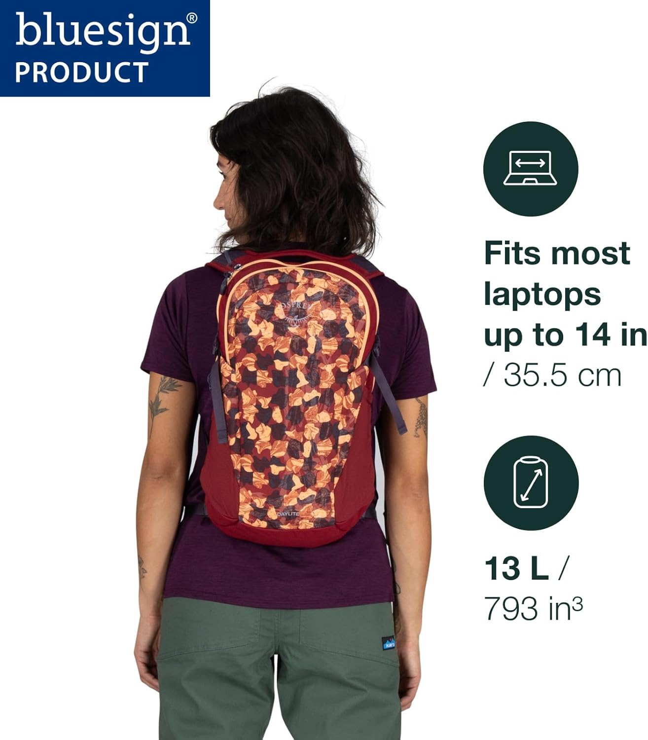 Osprey Daylite Unisex Backpack, 20L, Black, O/S
