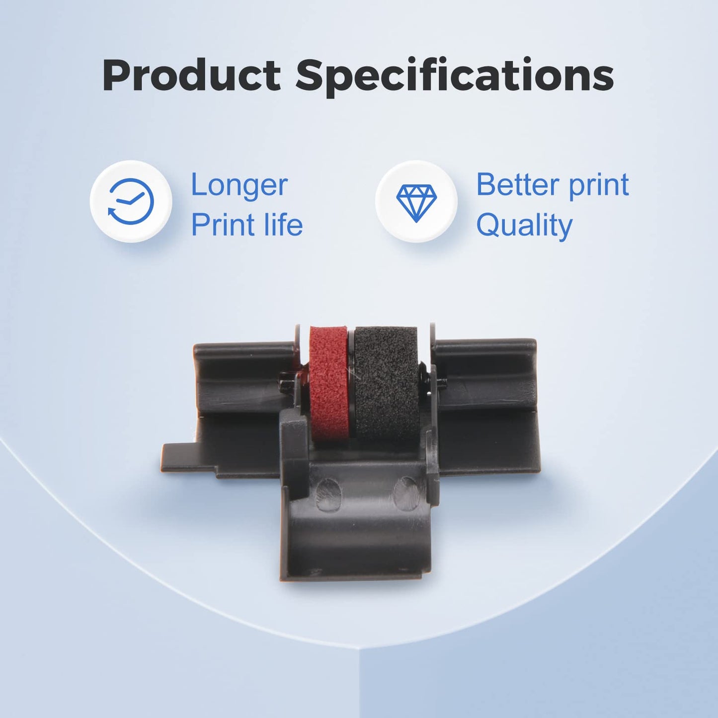 10 Pack MYCARTRIDGE IR40T IR-40T Ink Ribbon Compatible with Calculator Ink Roller IR-40T CP-13 NR-42 Replacement for Canon P170-dh MP11dx P23-dhv Sharp el-1801v el-1750v Casio hr-170rc(Red/Black)