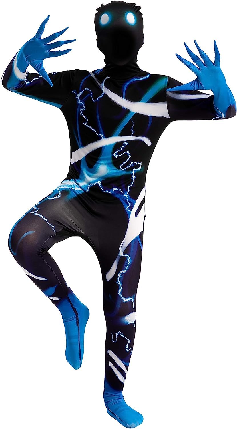Spooktacular Creations Boys Scary Halloween Costume for Kids, Slenderman Skin Bodysuit, Skinsuit Boys Girls