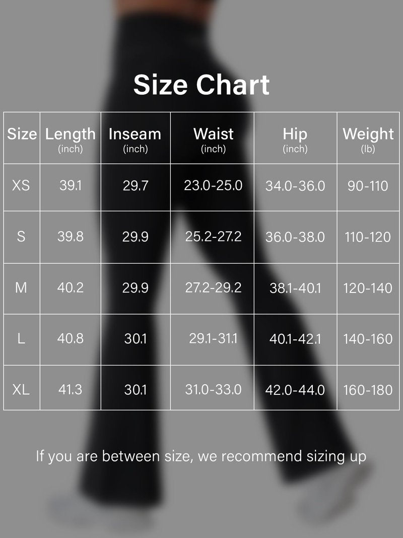 YEOREO CoreFlex Mini Flare Workout Leggings with Pockets for Women Butt Lifting High Waisted Hidden Scrunch Gym Denim Pants Black