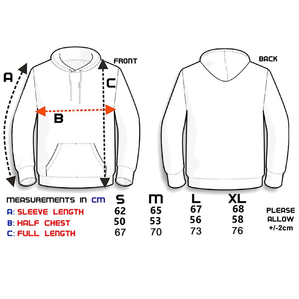 Star and Stripes Classic Plain Pullover Hoodie Unsex and These are Ideal for Mens and Ladies Hooded Sweatshirt, L, Black