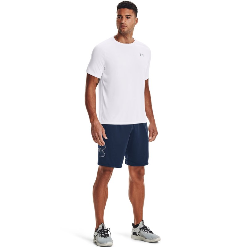 Under Armour Men's Tech 2.0 Short-Sleeve T-Shirt , White (100)/Overcast Gray, Small