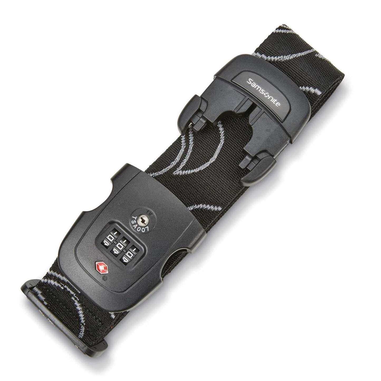 Samsonite Luggage Strap, Black, Combination Lock