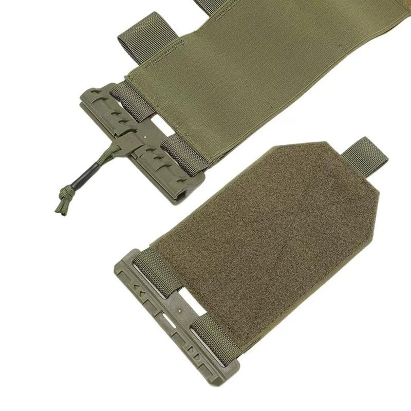 GAZJYUSP Pair of Elastic Tactical Vest Cummerbund Quick Release Mounting Strap for Vest JPC/CPC/LBT/LBX/FCPC with Magazine Pouches (Khaki)
