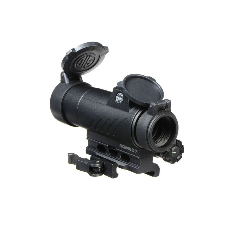 Sig Sauer ROMEO7 1x30mm Durable Aluminum Waterproof Fogproof Closed Full Size 2 MOA Red Dot Sight