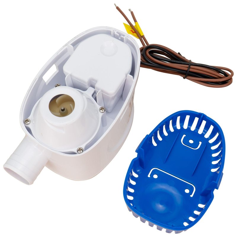 Sanuke 1100GPH Automatic Bilge Pump 12V, Submersible Auto Water Pump with Built-in Float Switch, 29mm (1-1/8") Outlet, Marine Bilge Pump for Boats, Ponds, Pools, Caravan RV