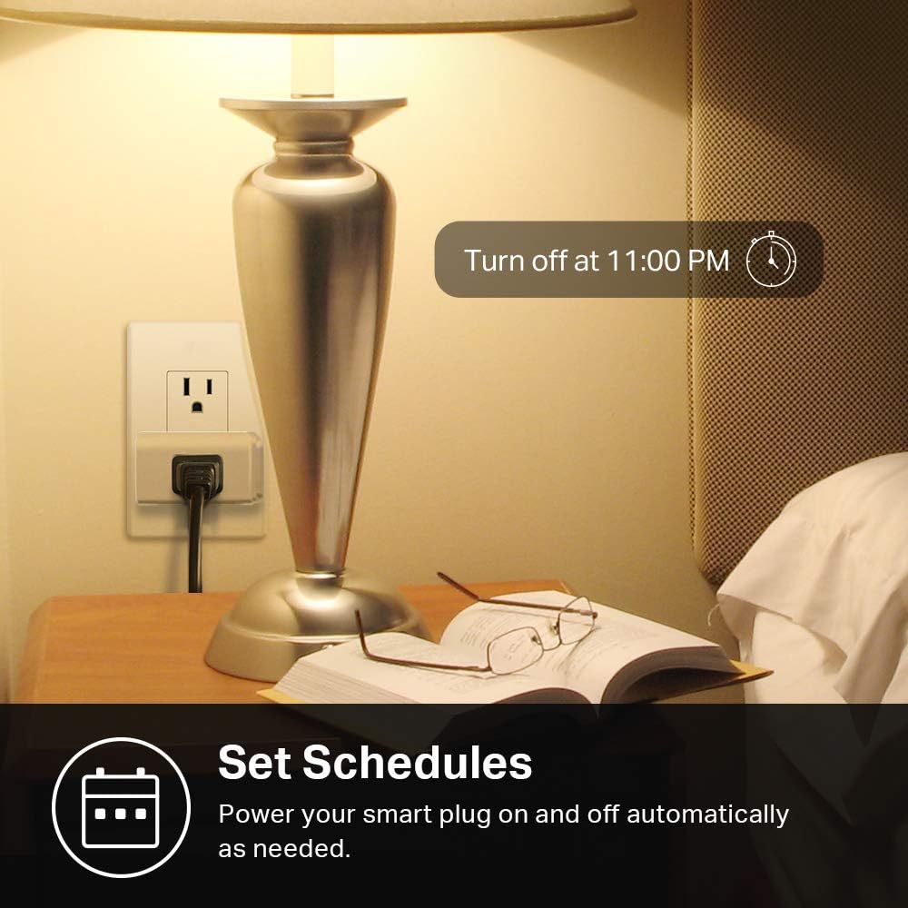 Kasa Smart Plug Mini with Energy Monitoring, Smart Home Wi-Fi Outlet Works with Alexa, Google Home & IFTTT, Wi-Fi Simple Setup, No Hub Required (KP115), White