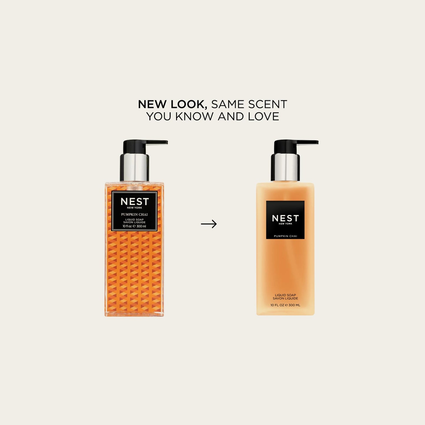 NEST New York Liquid Soap, Pumpkin Chai - 10 fl oz - Cleanses & Nourishes Skin - Approx. 300 Pumps Per Bottle - Gluten Free & Cruelty Free