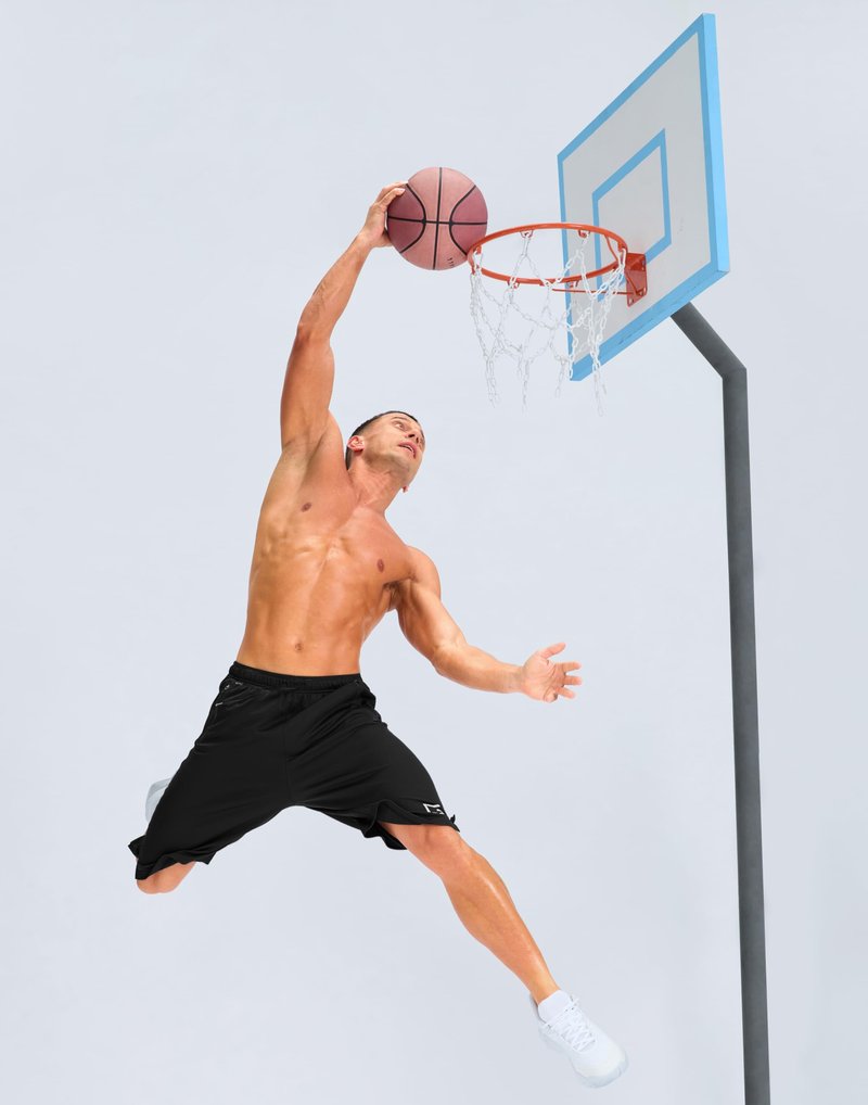 G Gradual Men's Gym Shorts with Zipper Pockets 11'' Basketball Athletic Long Mesh Shorts for Men Workout Quick Dry Lightweight Black
