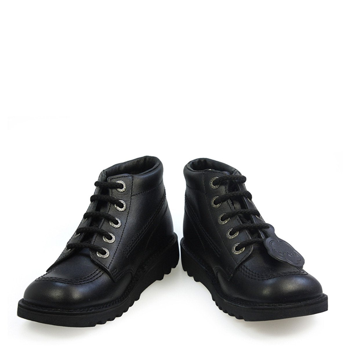 Kickers Youth Unisex Kick Hi Classic Ankle Boots | Extra Comfortable | Added Durability | Premium Quality, Black, 5 UK