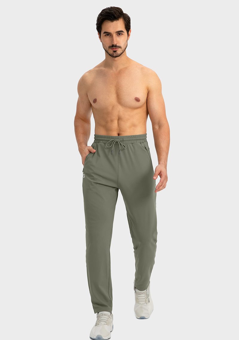 G Gradual Men's Sweatpants with Zipper Pockets Tapered Joggers for Men Athletic Pants for Workout, Jogging, Running (Sage Green, XX-Large)