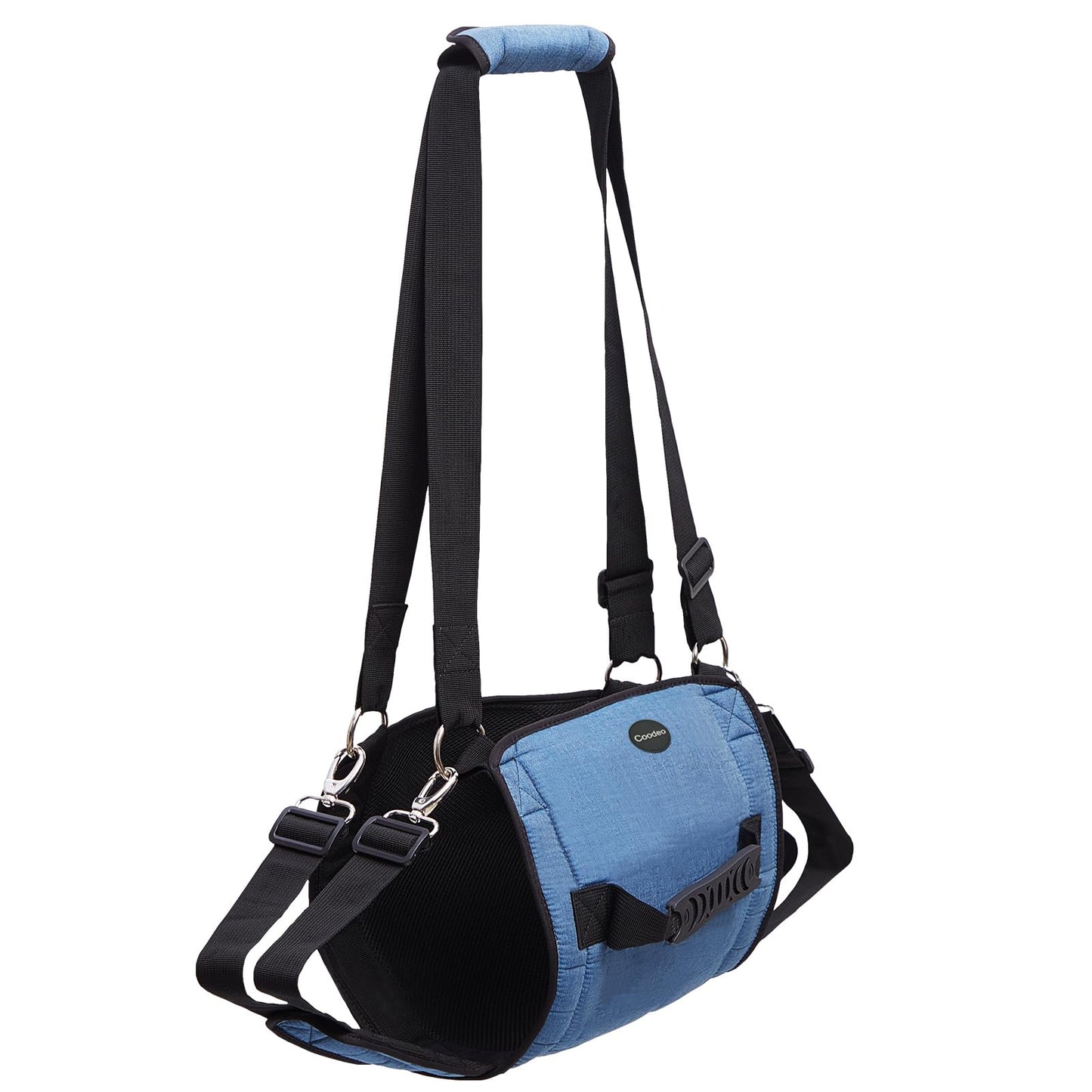COODEO Dog Carry Sling, Emergency Backpack Pet Legs Support & Rehabilitation Dog Lift Harness for Nail Trimming, Dog Carrier for Senior Dogs Joint Injuries, Arthritis, Up and Down Stairs(2XL, Blue)