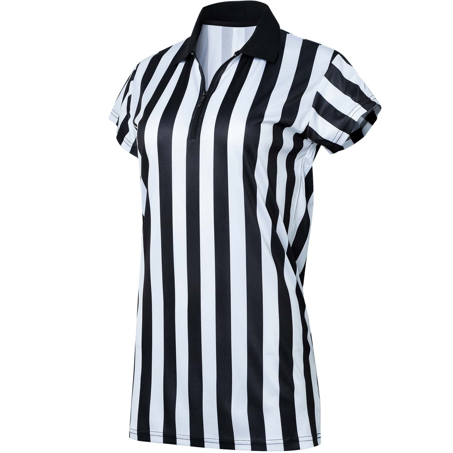Murray Sporting Goods Women's Collared Referee Shirt | Women's Officials Jersey, Halloween Costume, or Waitress Uniform (X-Small)