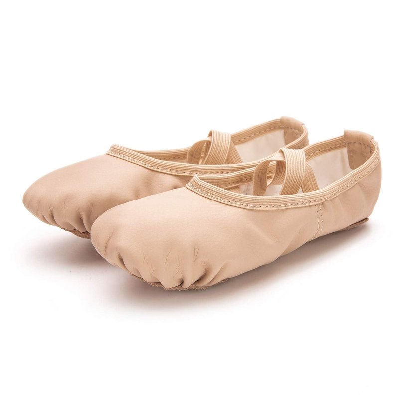 RoseMoli Ballet Shoes for Girls/Toddlers/Kids/Women, Leather Yoga Shoes/Ballet Slippers for Dancing 9 Toddler Nude