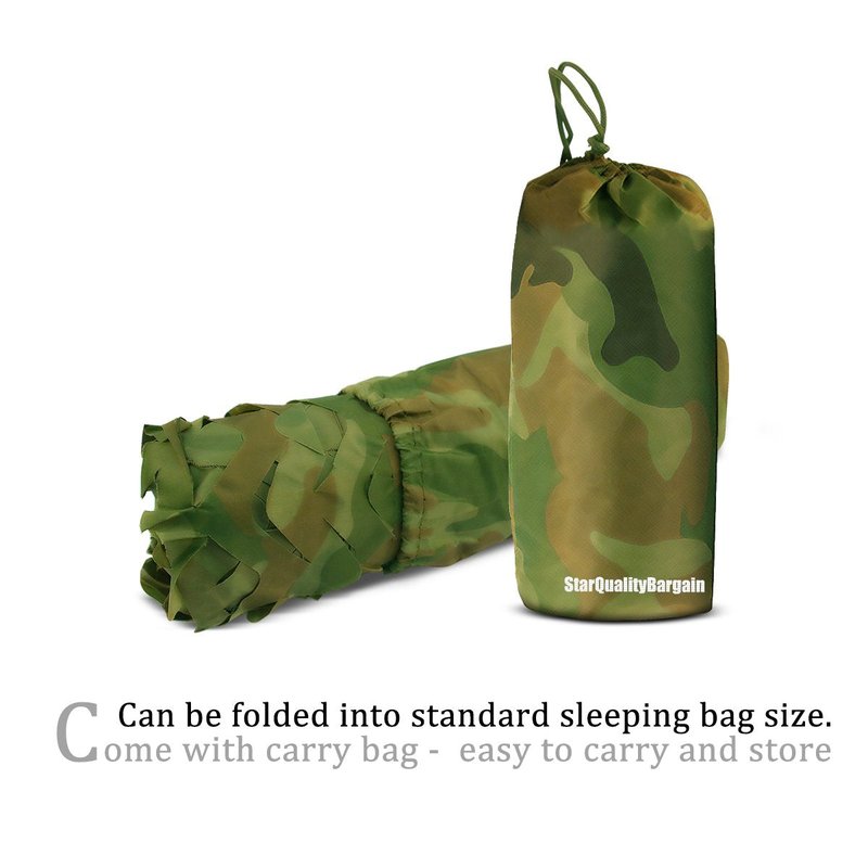 Camo Netting, Camouflage Mesh Netting for Hunting Blinds, Woodland Mesh Perfect Camonetting for Camping Shooting Hunting, Military Theme Party Decoration Sun Shade Outdoor 13x5ft