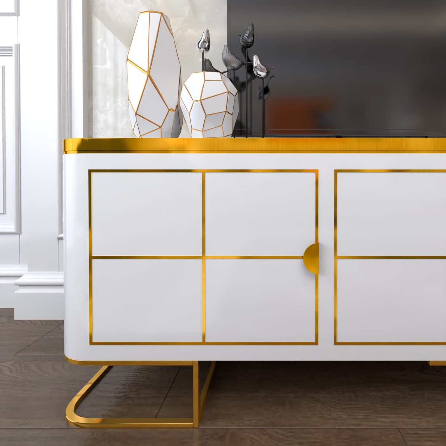 Cohoo Home Gold Stainless Steel Contact Paper for Appliances Gold Brushed Metal Look Wallpaper Stainless Steel Peel and Stick Self-Adhesive Waterproof Wallpaper for DIY Cabinets Decor 17.7inW 197inL