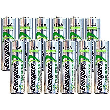 Energizer AA Rechargeable batteries NiMH 2300 mAh 1.2V NH15 - 12 Count