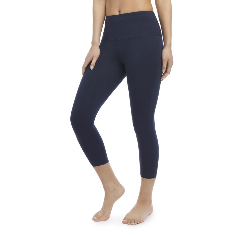 Jockey Women's Cotton Stretch Basic Capri Leggings