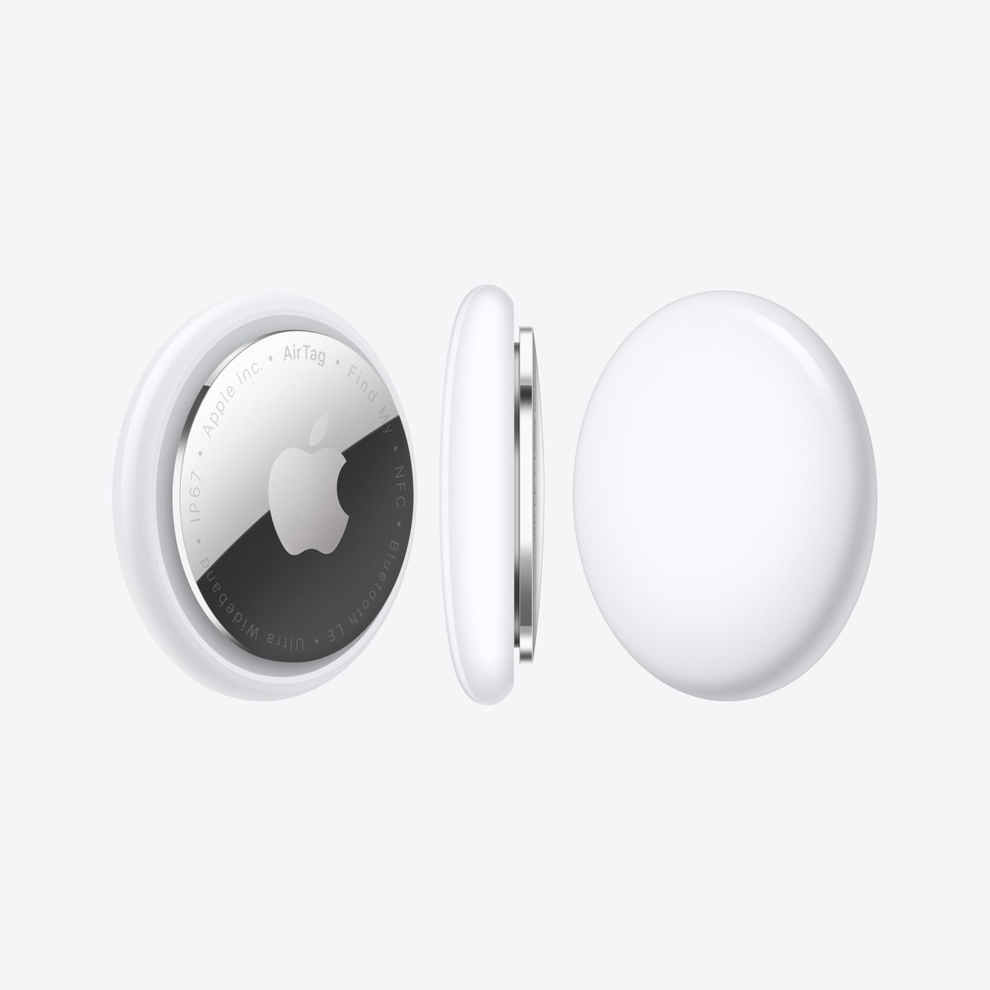 Apple AirTag. Track your keys, wallet, luggage, backpack. Replaceable battery. Water-resistant. One-tap set up with iPhone or iPad.