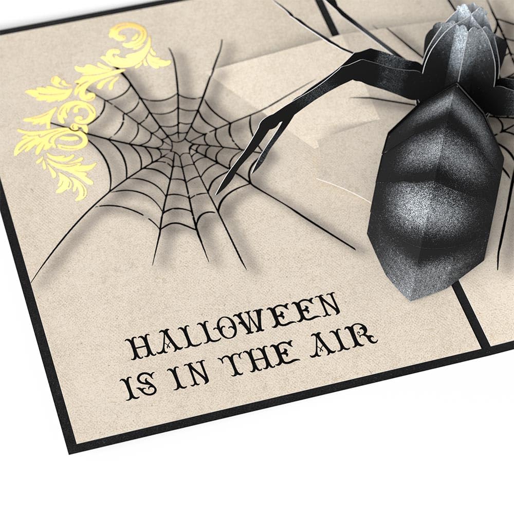 Lovepop Holidays Pop-Up Card for Her and Him - 3D Halloween Greeting Cards for Boys, Girls, Men, Women - Spider 5" x 7" Beware - Blank Note Card & Envelope Included