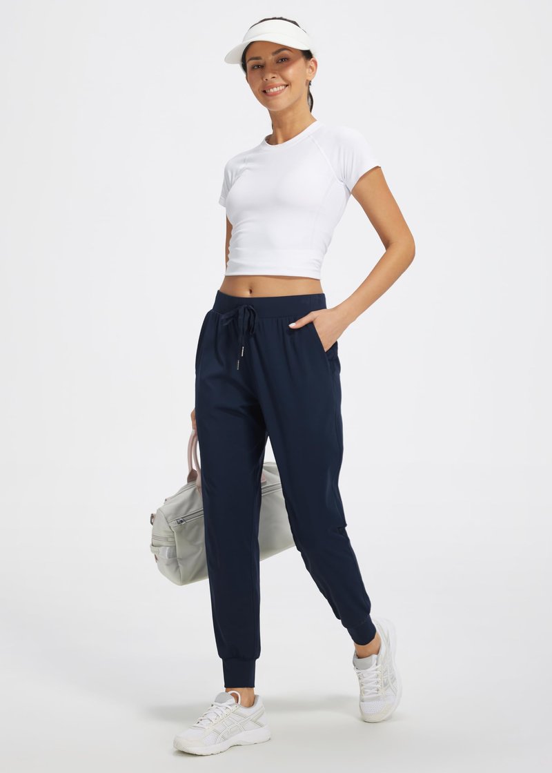 Libin Joggers for Women Petite/Regular/Tall Dance Sweatpants Athletic Workout Tapered Lounge Casual Teacher Pants for Running Yoga Cloths, Navy 3XL
