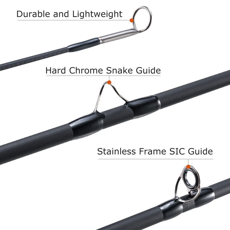 Goture Fly Fishing Rod 4-Piece 9-Feet Lightweight Ultra Portable Fly Fishing Pole Carbon Fiber Fly Rod Fishing Rod