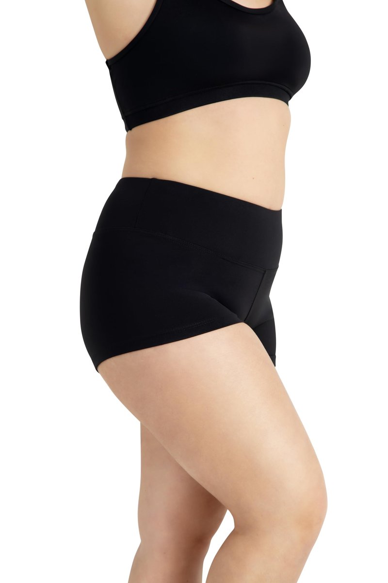 Capezio Gusset Shorts - Size Medium, Black