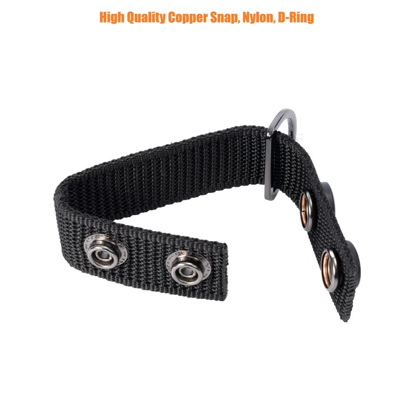 TACNEX Duty Belt Suspenders Loop Attachment with Metal Ring Nylon Tool/Utility Belt Keepers Connectors Police Harness Extenders/Adapter fit up to 2.25 inch Wide Universal Fit