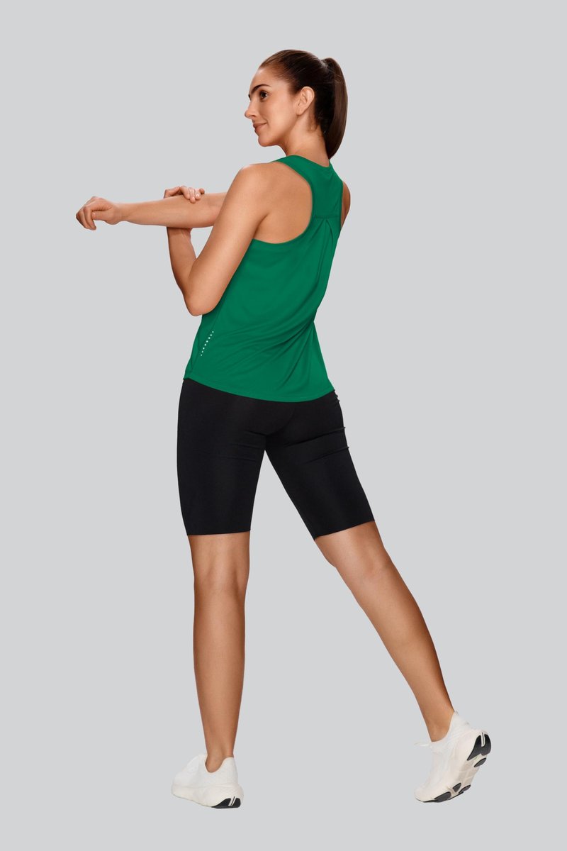 XIEERDUO Cute Summer Tops for Women Activewear Gym Tops for Women Green M