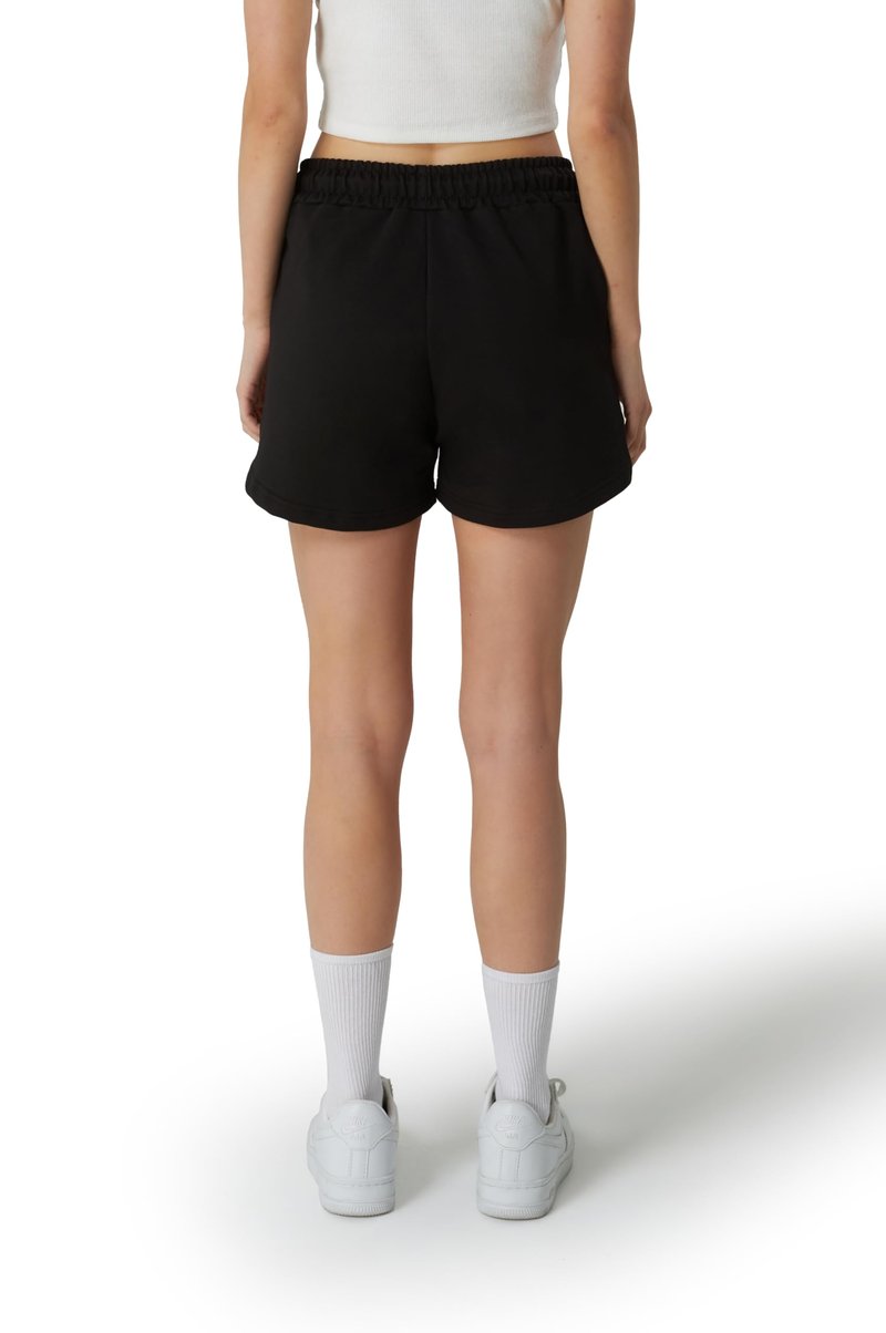 ROSS CAMP Womens Shorts - SweatShorts Workout Gym Shorts for Women Trendy Fashion Athletic Casual Summer Lounge Sweat Bermuda(Black, M)
